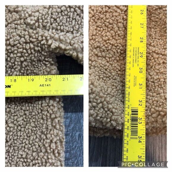 C&C California Womens Beige Teddy Bear Coat Jacket Size Medium - Picture 13 of 15